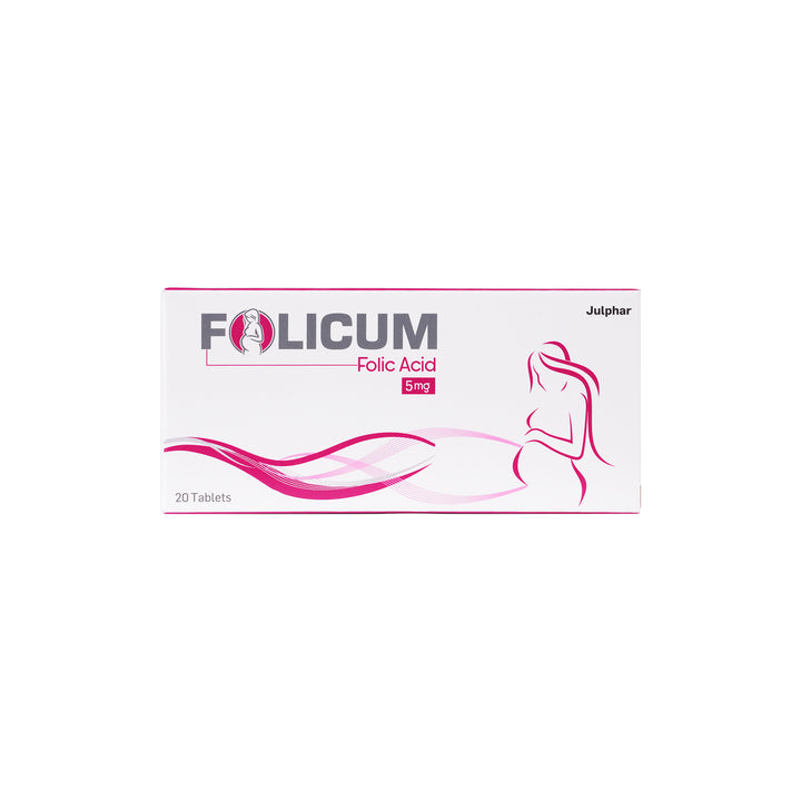 12457-Folicum 5Mg 20  Tablets 
