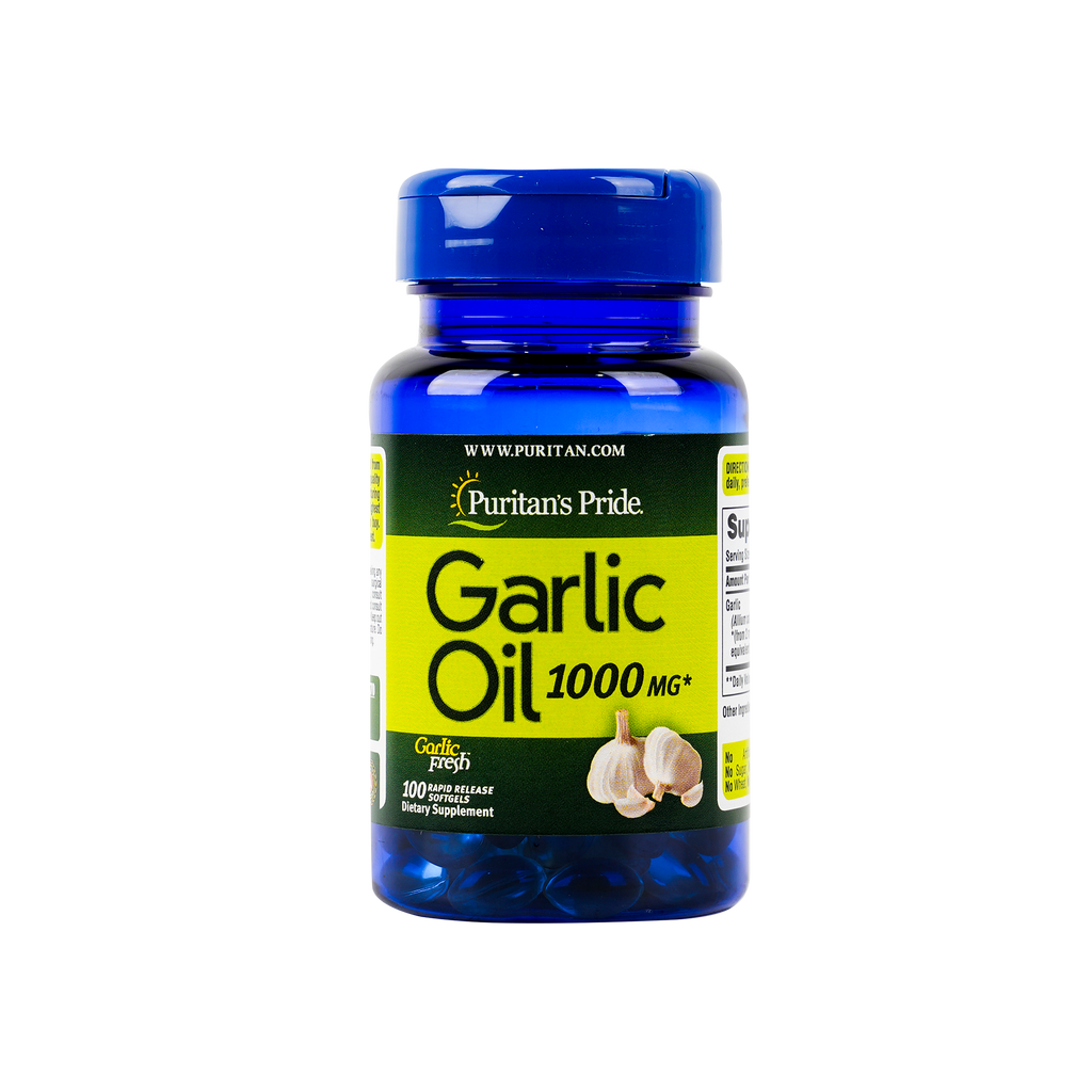 PURITANS PRIDE GARLIC OIL 1000MG 100 CAP