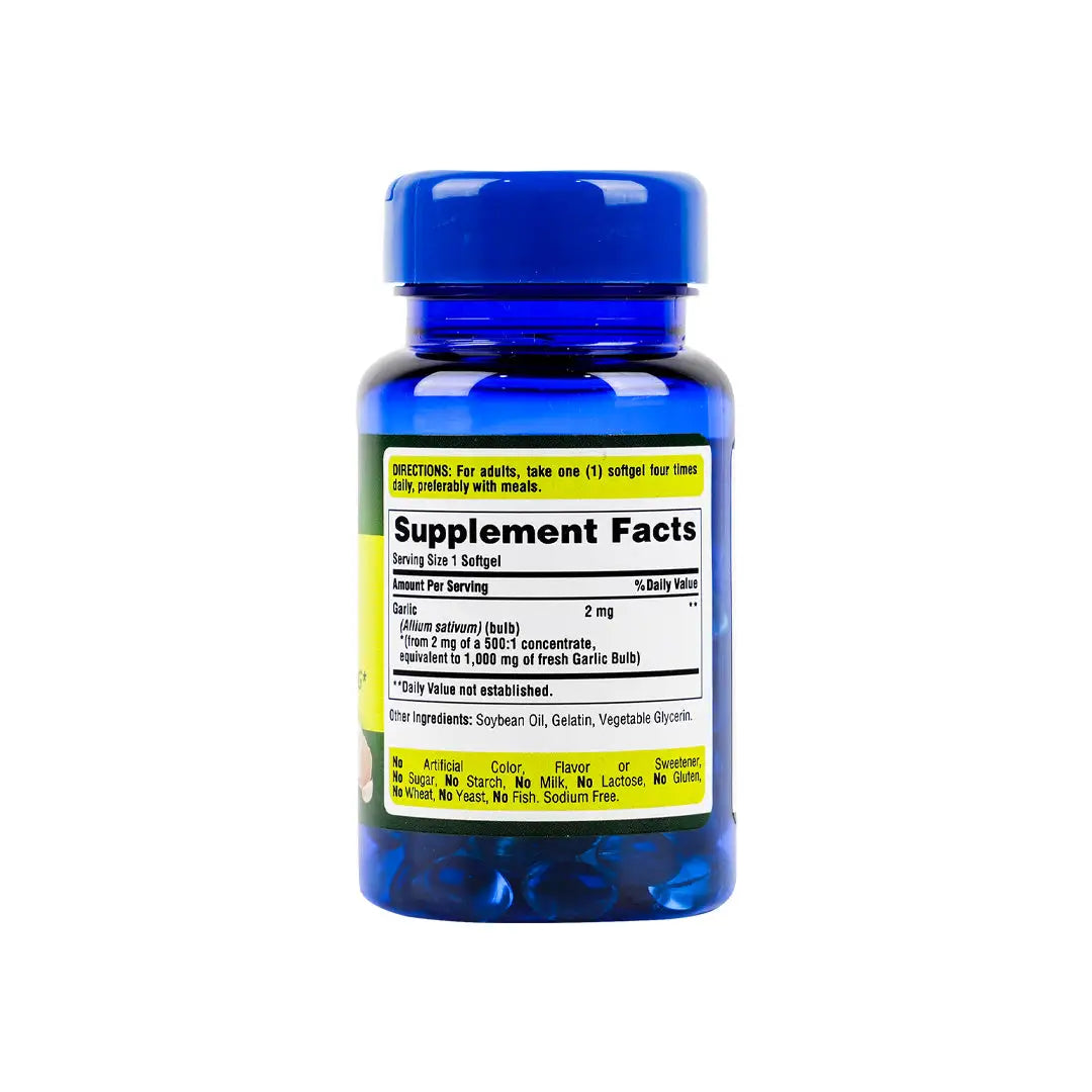 Puritans Pride Garlic Oil 1000Mg 100 Cap