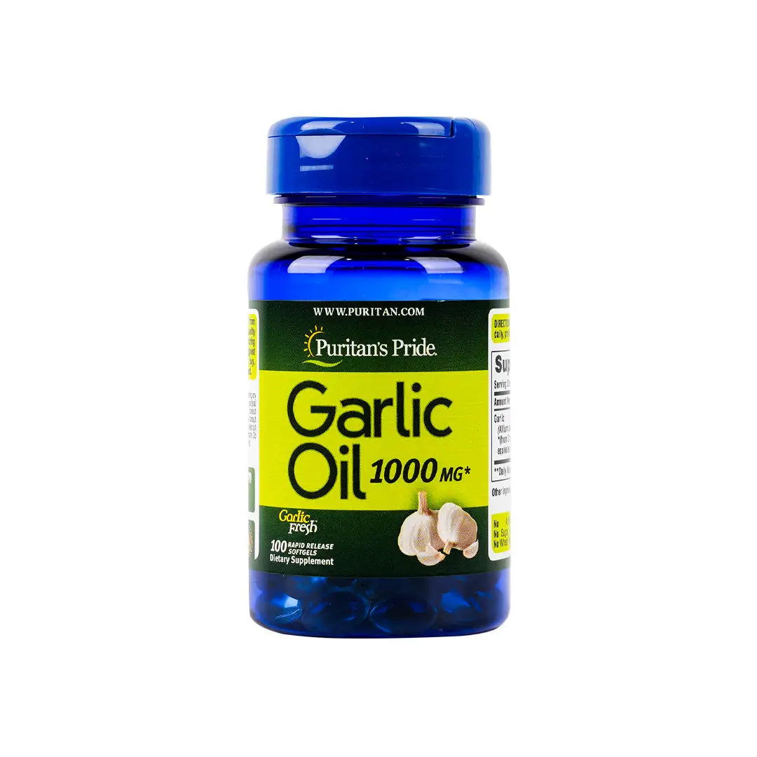 12571-Puritans Pride Garlic Oil 1000Mg 100 Cap