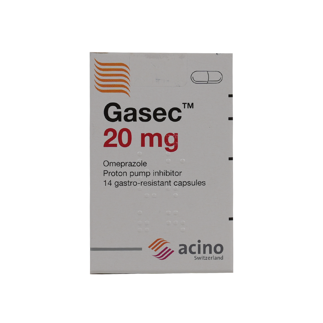 GASEC 20MG 14 CAP