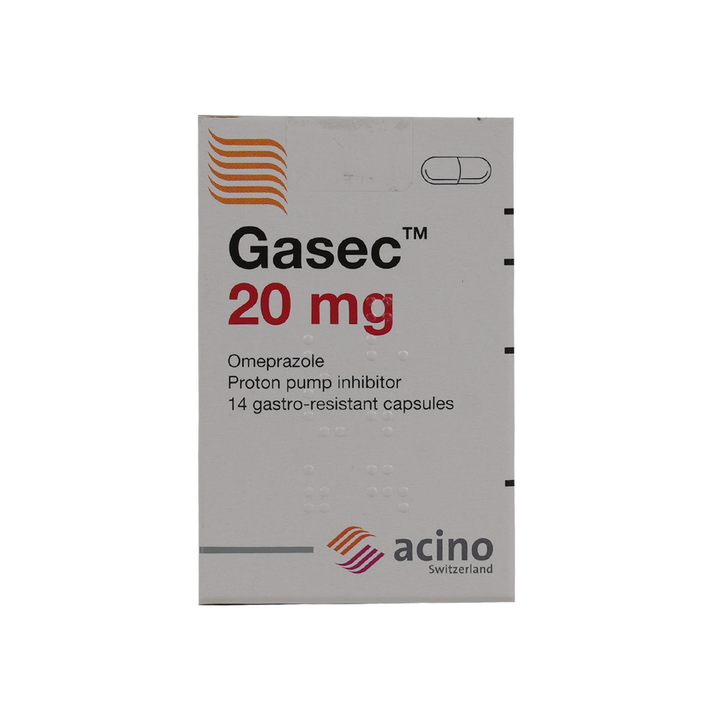 GASEC 20MG 14 CAP