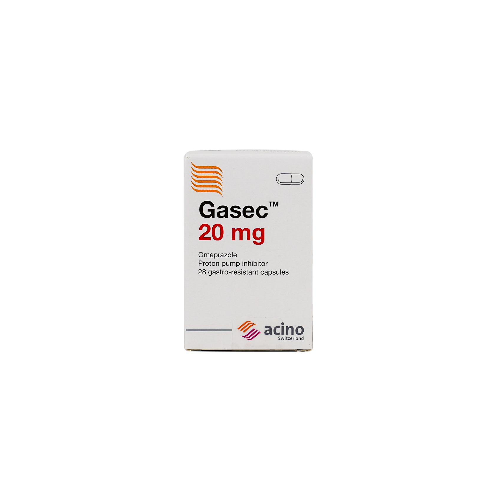 GASEC 20MG 28 CAP