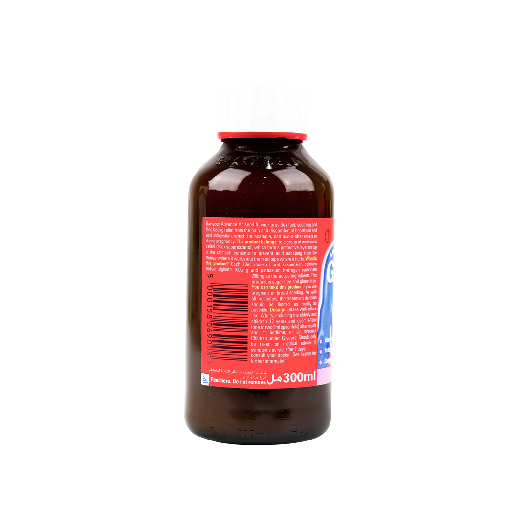 12582-Gaviscon Advance Suspension 300Ml-Fennel (Aniseed) +2