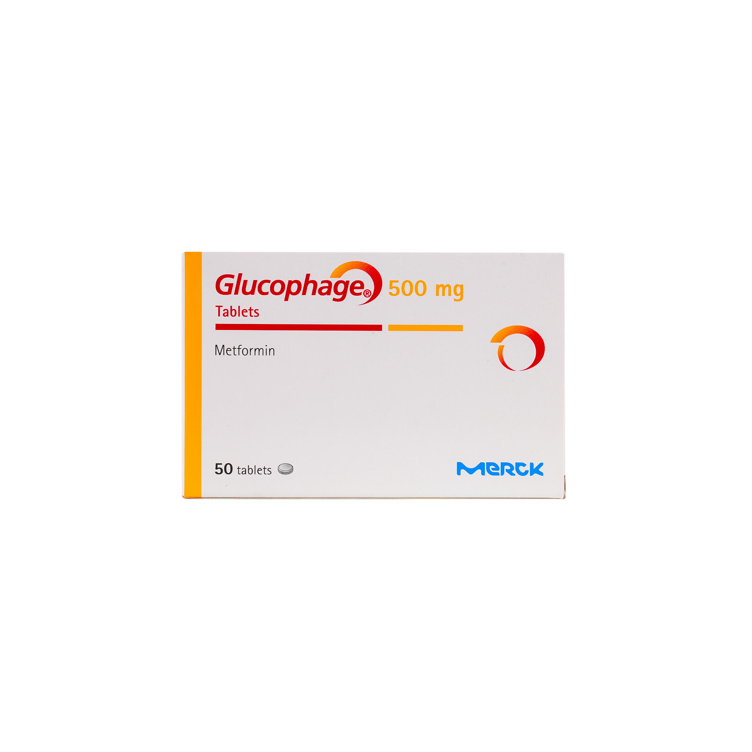 GLUCOPHAGE 500MG 50 TABLETS