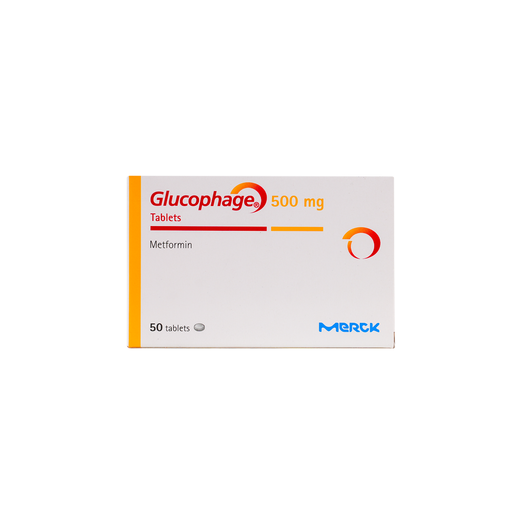 GLUCOPHAGE 500MG 50 TABLETS