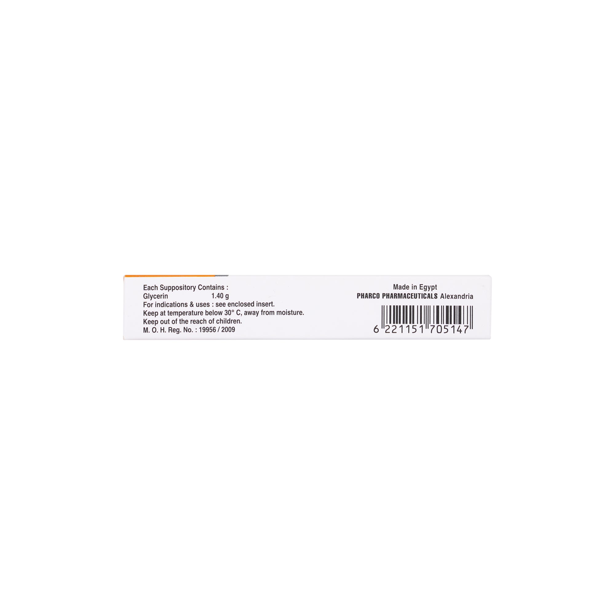 12680-Glycerin Adult 5 Supp. (Pharco) +2