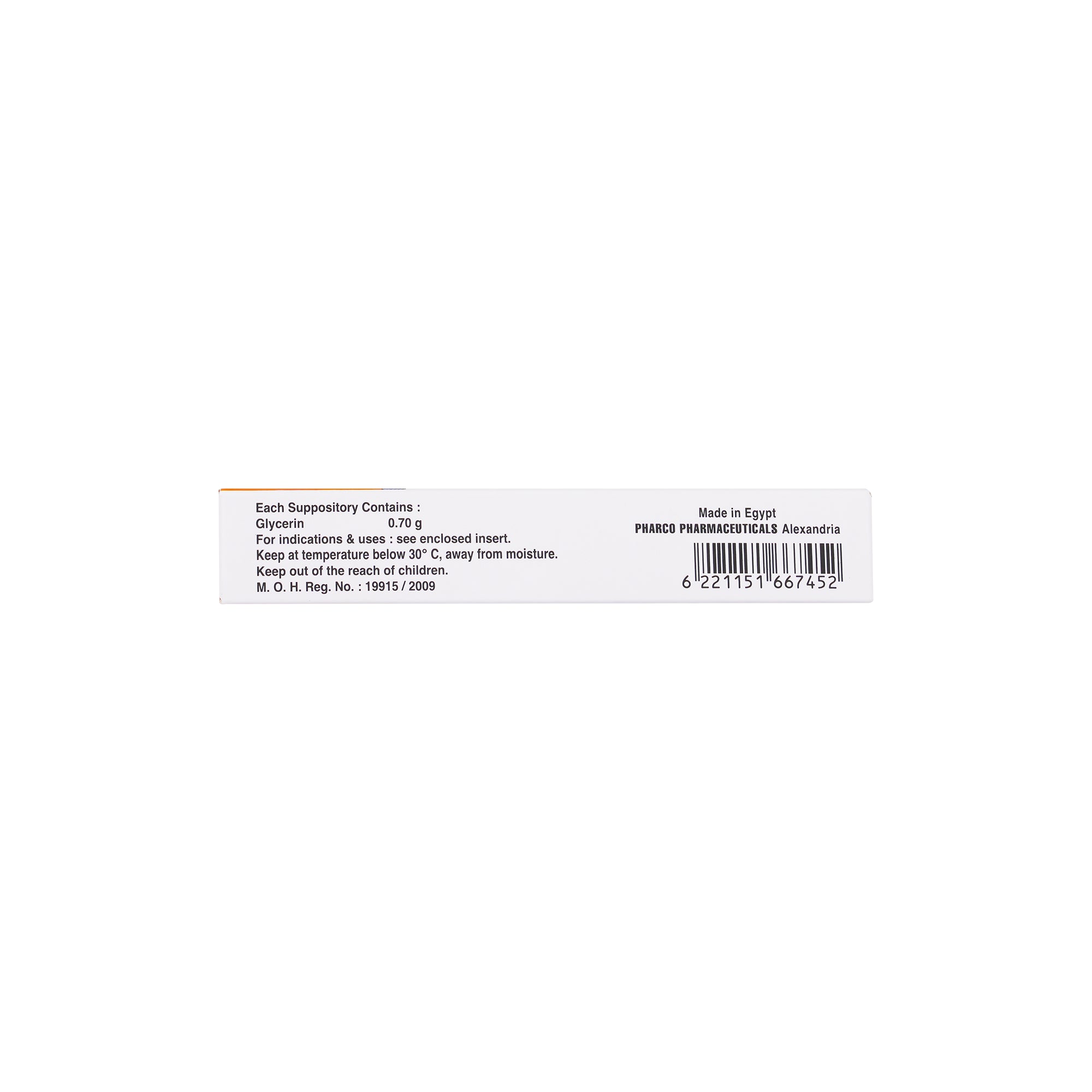 12684-Glycerin Infants 5 Supp.(Pharco) +3