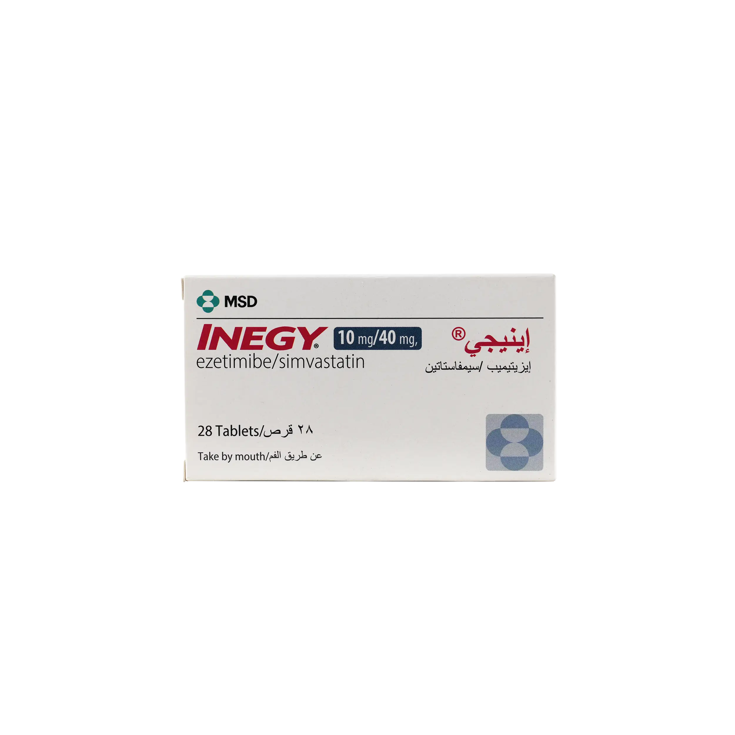 Inegy 10Mg/40Mg 28 Tab