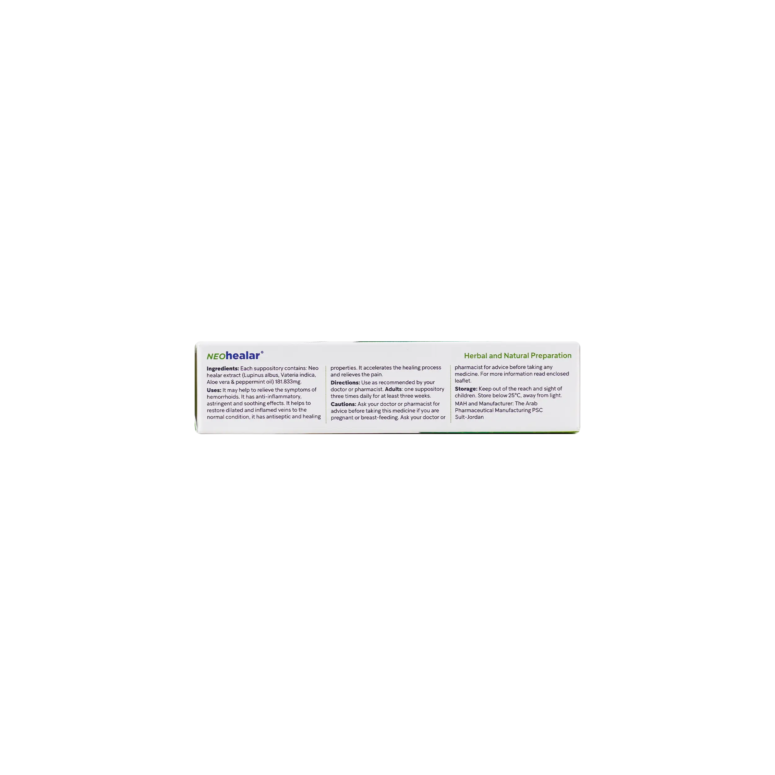 Neo Healar 10 Suppositories