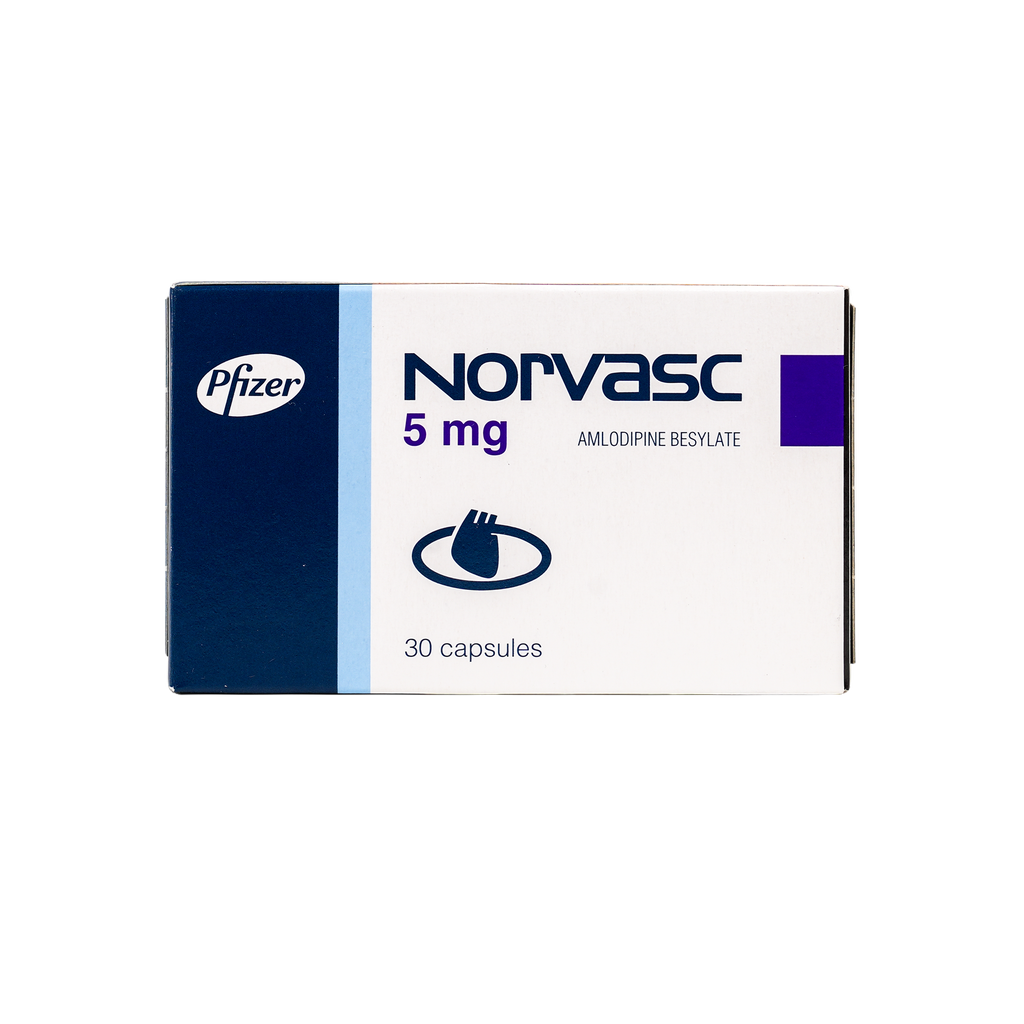 NORVASC 5MG 30 CAPSULES