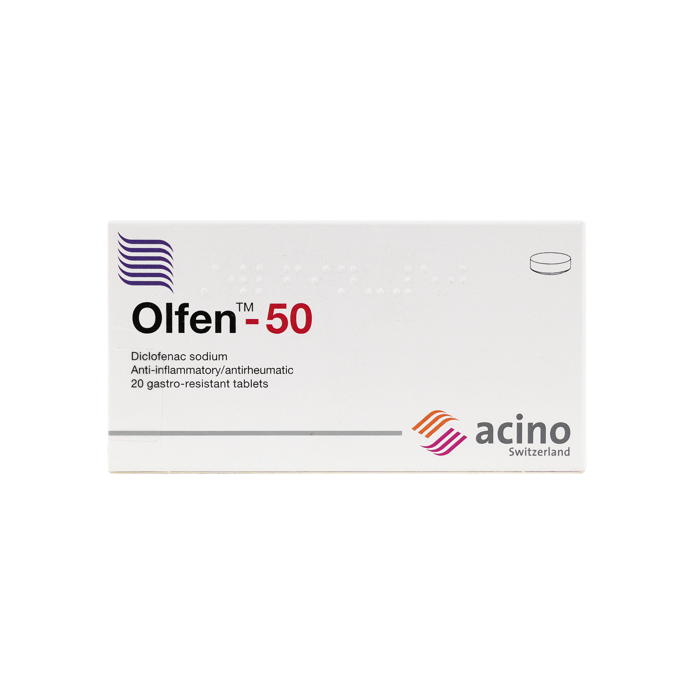 OLFEN 50 MG 20 TAB