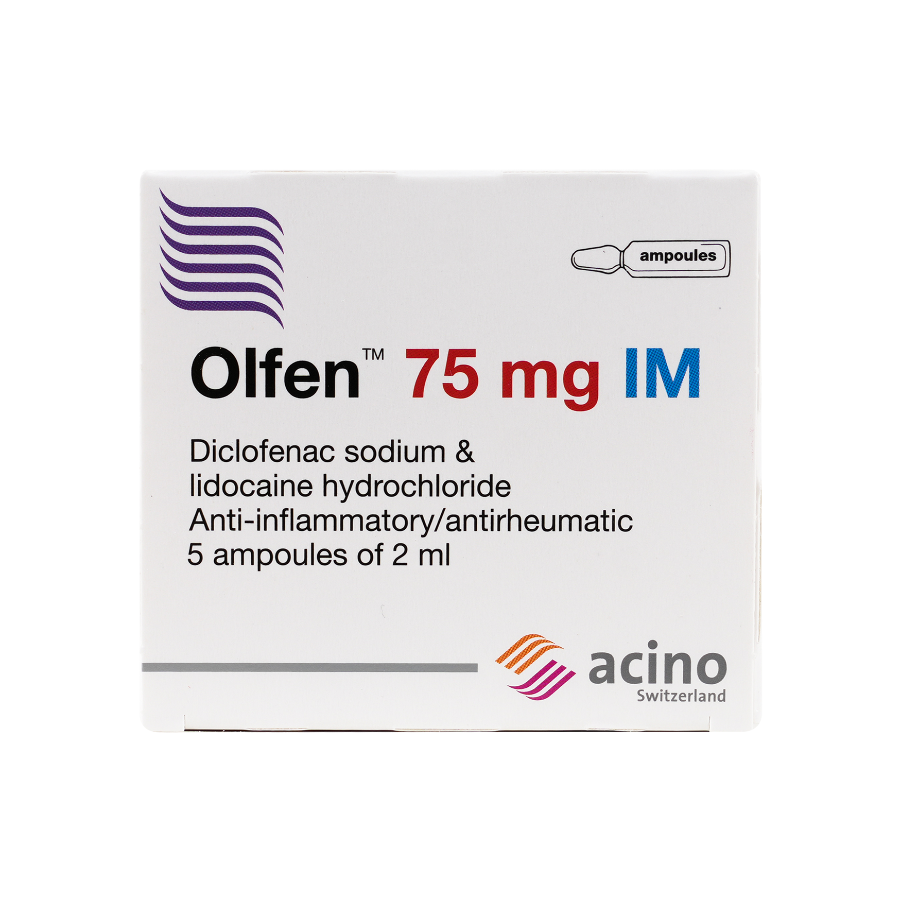 OLFEN 75MG 2ML 5 AMPOULES