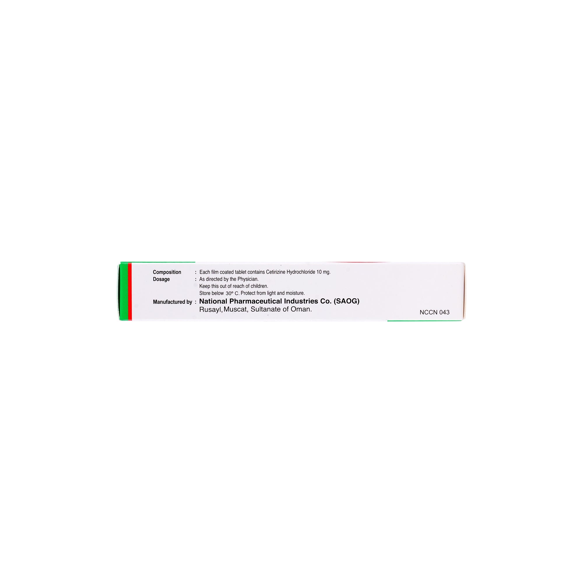 13494-Omcet 10Mg 28  Tablets +2