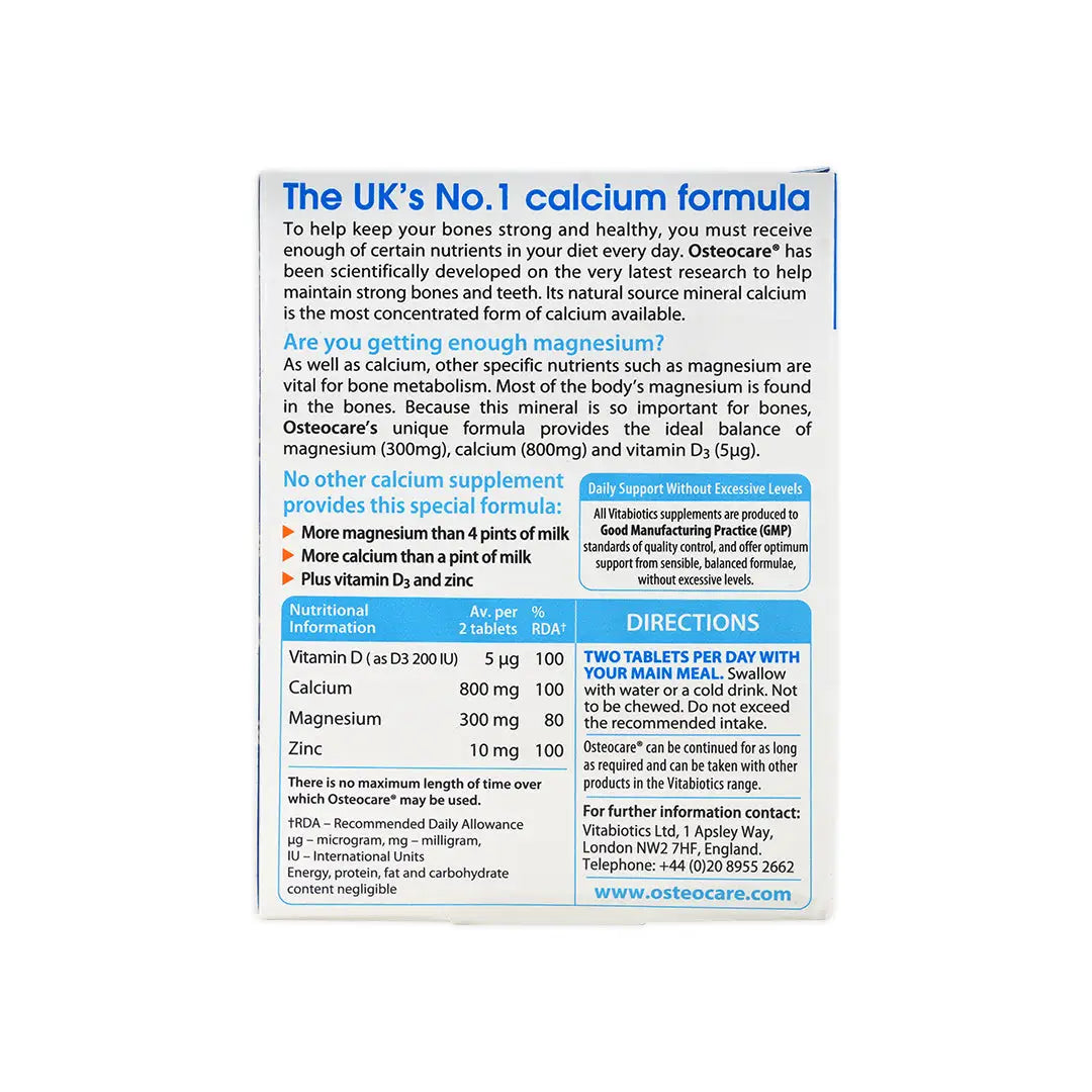 13575-Vitabiotics Osteocare 90 Tab +4