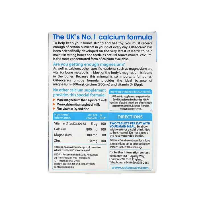 13575-Vitabiotics Osteocare 90 Tab +4