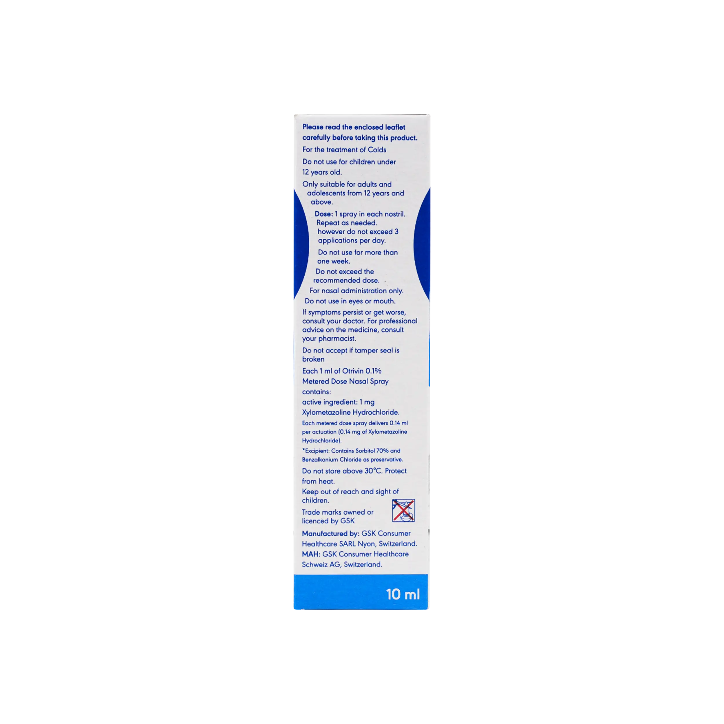 Otrivin Adult 1% Spray 10 Ml