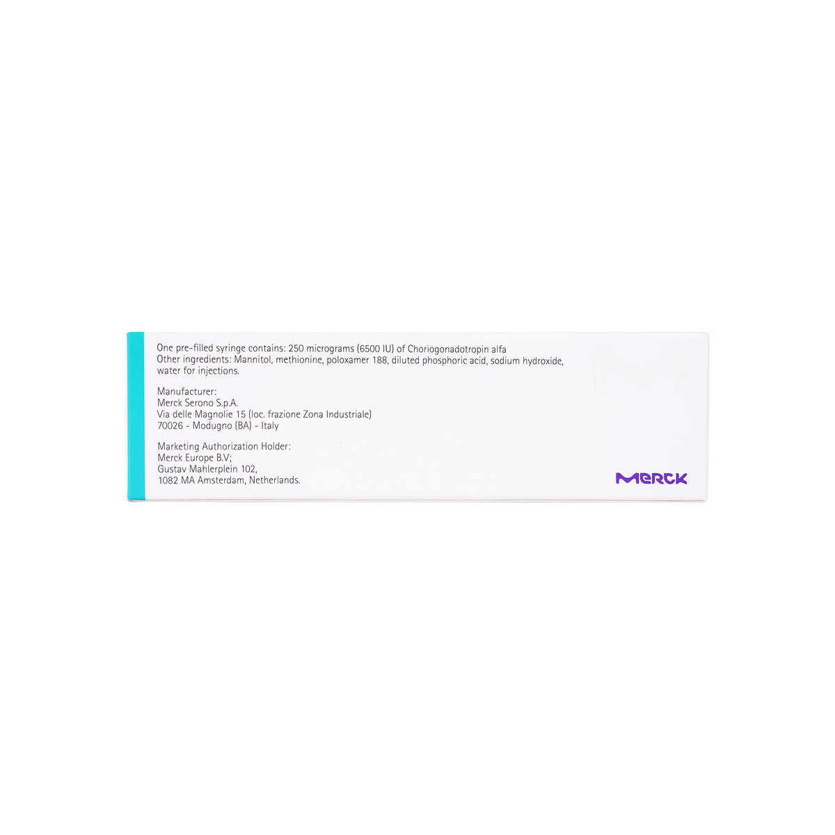 13588-Ovitrelle 250 mcg/0.5ml-1 Prefilled Syringe +1