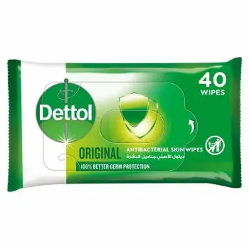 DETTOL ANTI-BACTERIAL WIPES 40 PCS (ORIGINAL)