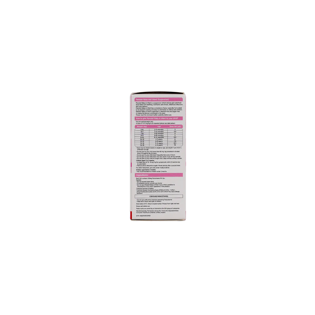 13610-Panadol Baby & Infant Suspension 100 Ml +1