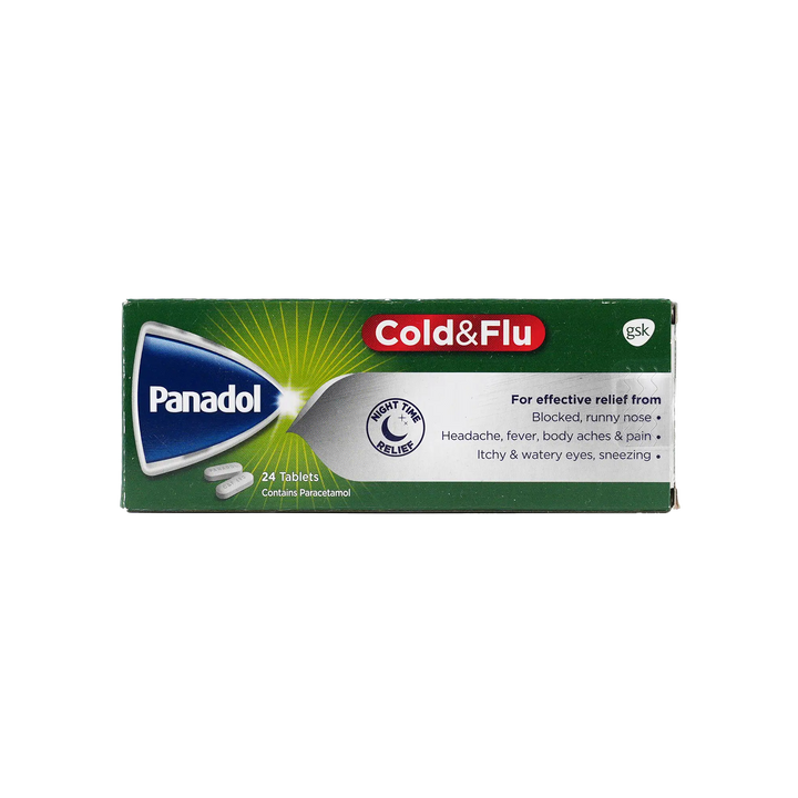13614-Panadol Cold &amp; Flu 24 Cap-Green
