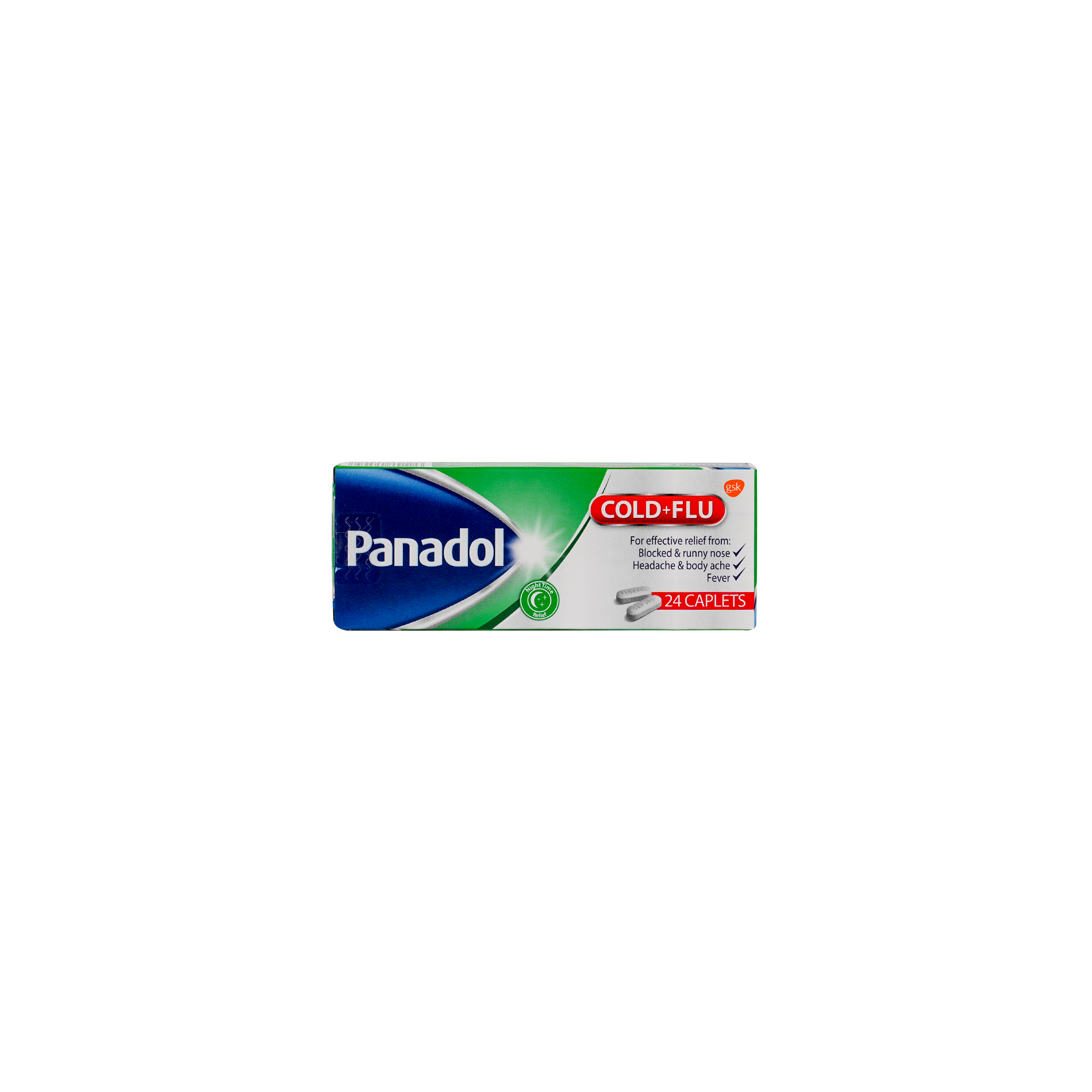 PANADOL COLD & FLU 24 CAP-GREEN