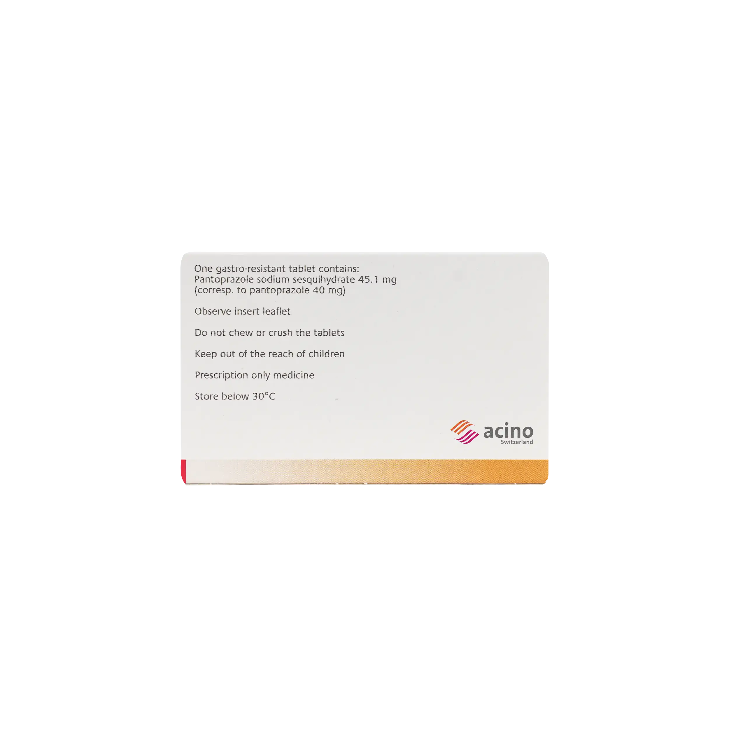 Pantozol 40Mg 30 Tab