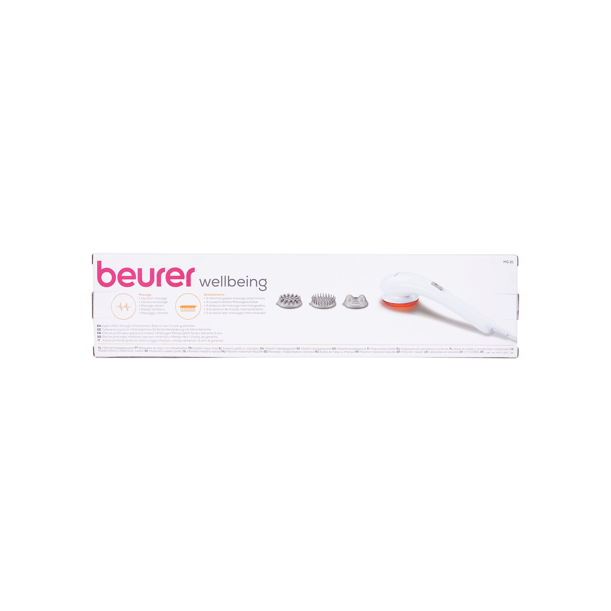 13657-Beurer Infrared Massager+3 Attachments-MG21 +4
