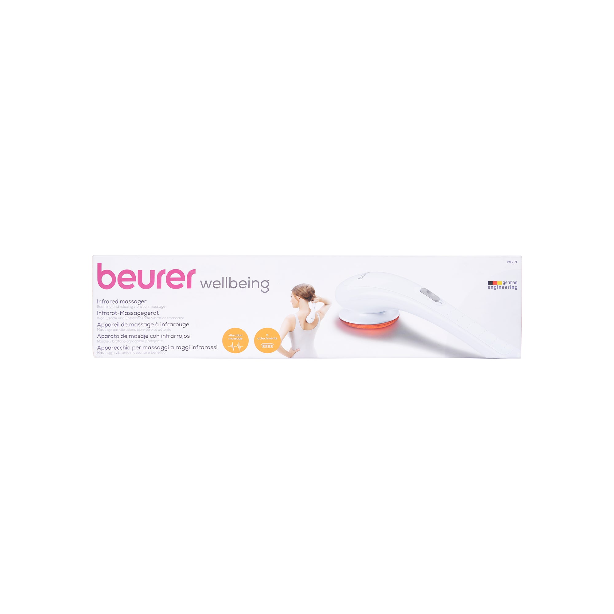 13657-Beurer Infrared Massager+3 Attachments-MG21 +3