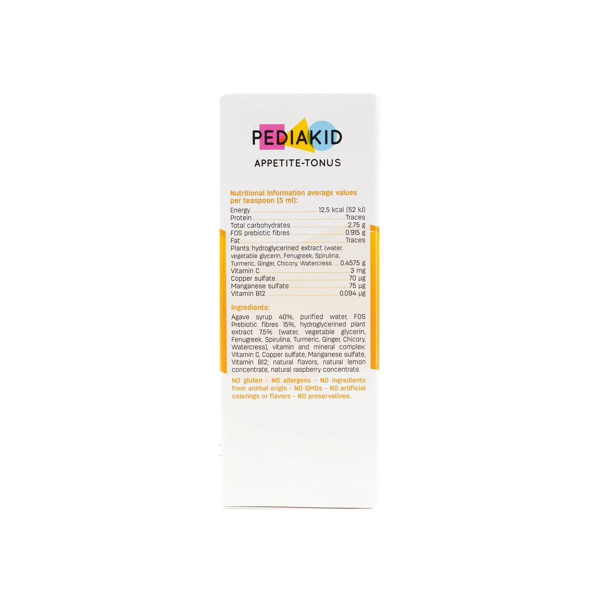 13676-Pediakid Appetit Tonus Syrup 125 Ml +1