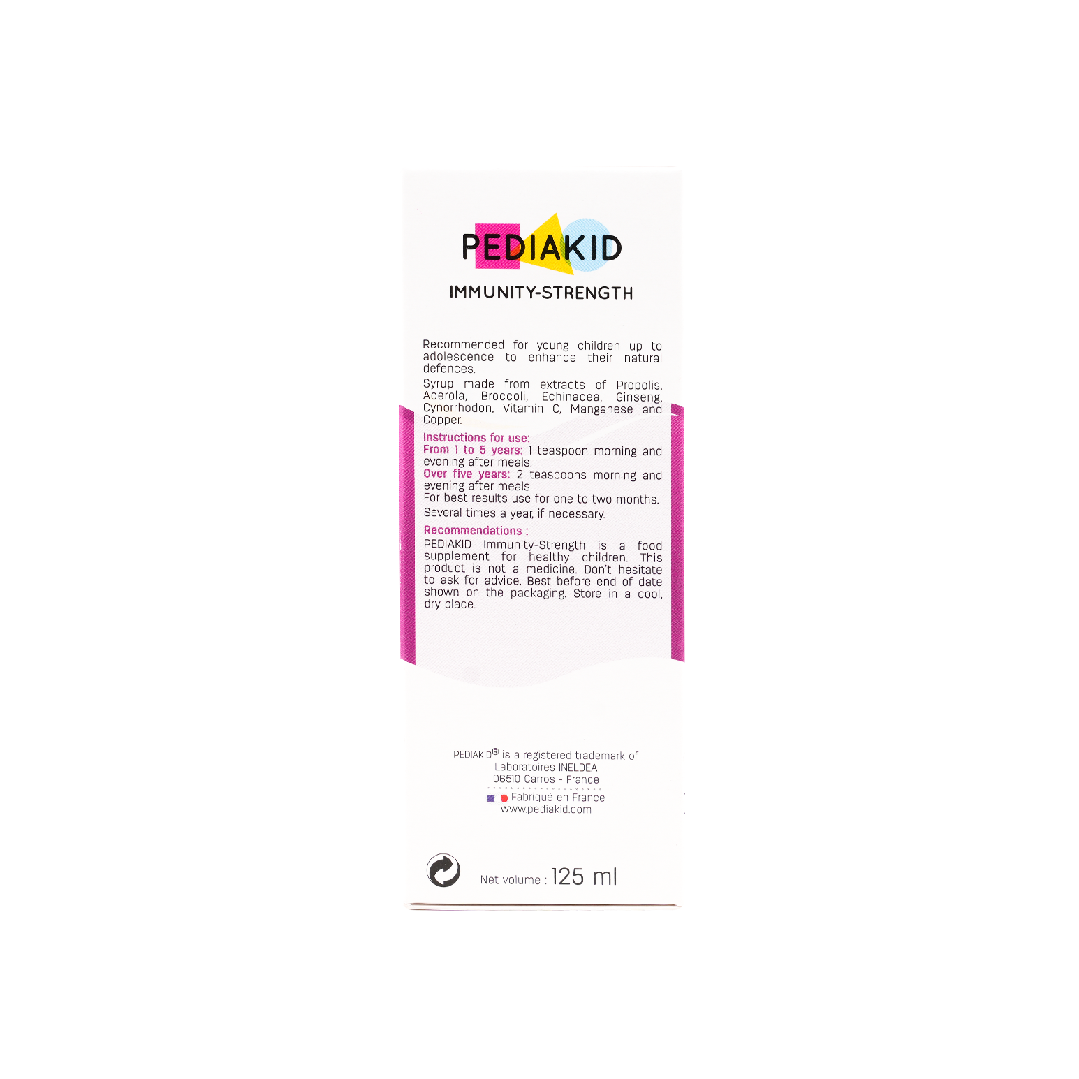 PEDIAKID IMMUNITY STRENGTH SYRUP 125 ML