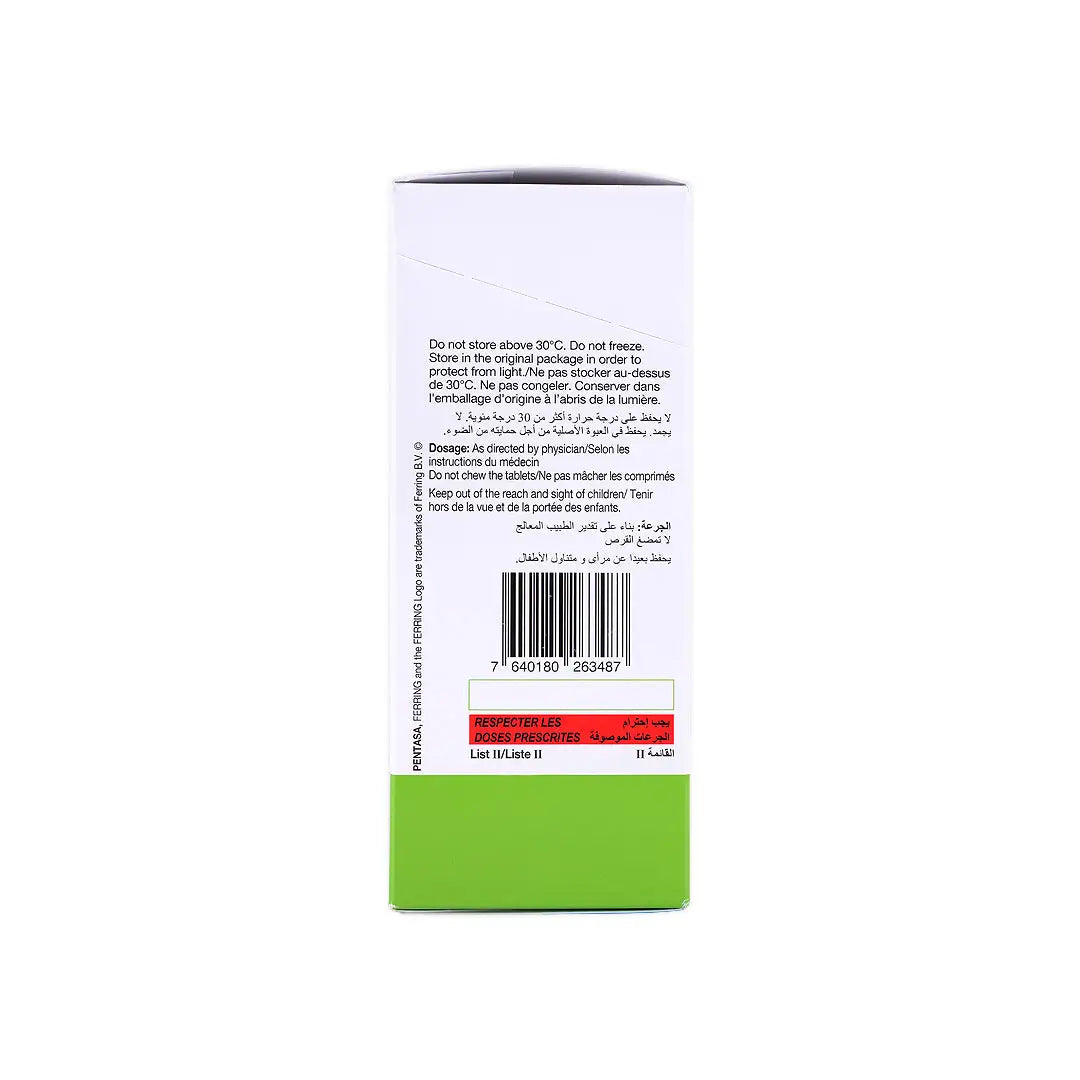 PENTASA SR 500MG 100 TABLETS