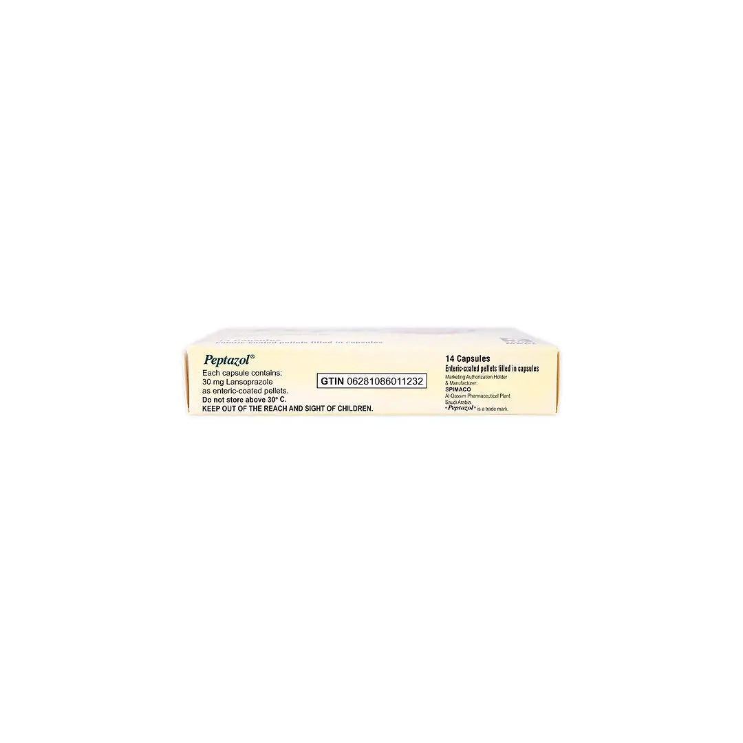 Peptazol 30Mg 14 Cap