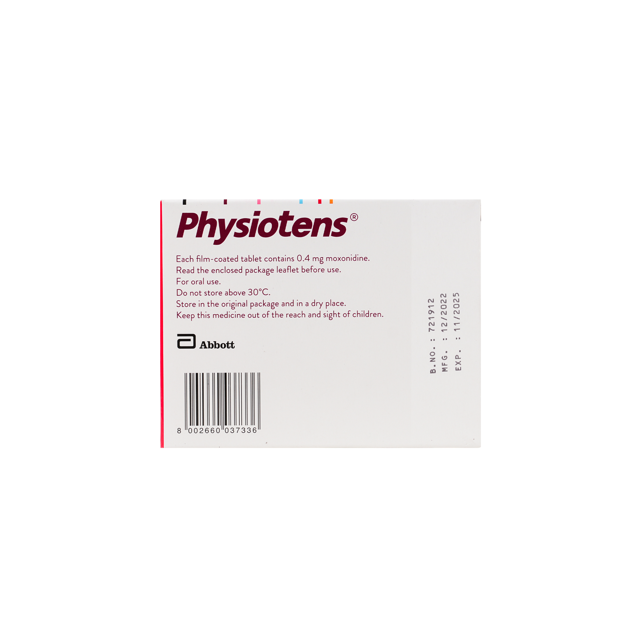 PHYSIOTENS 0.4MG 28 TABLETS