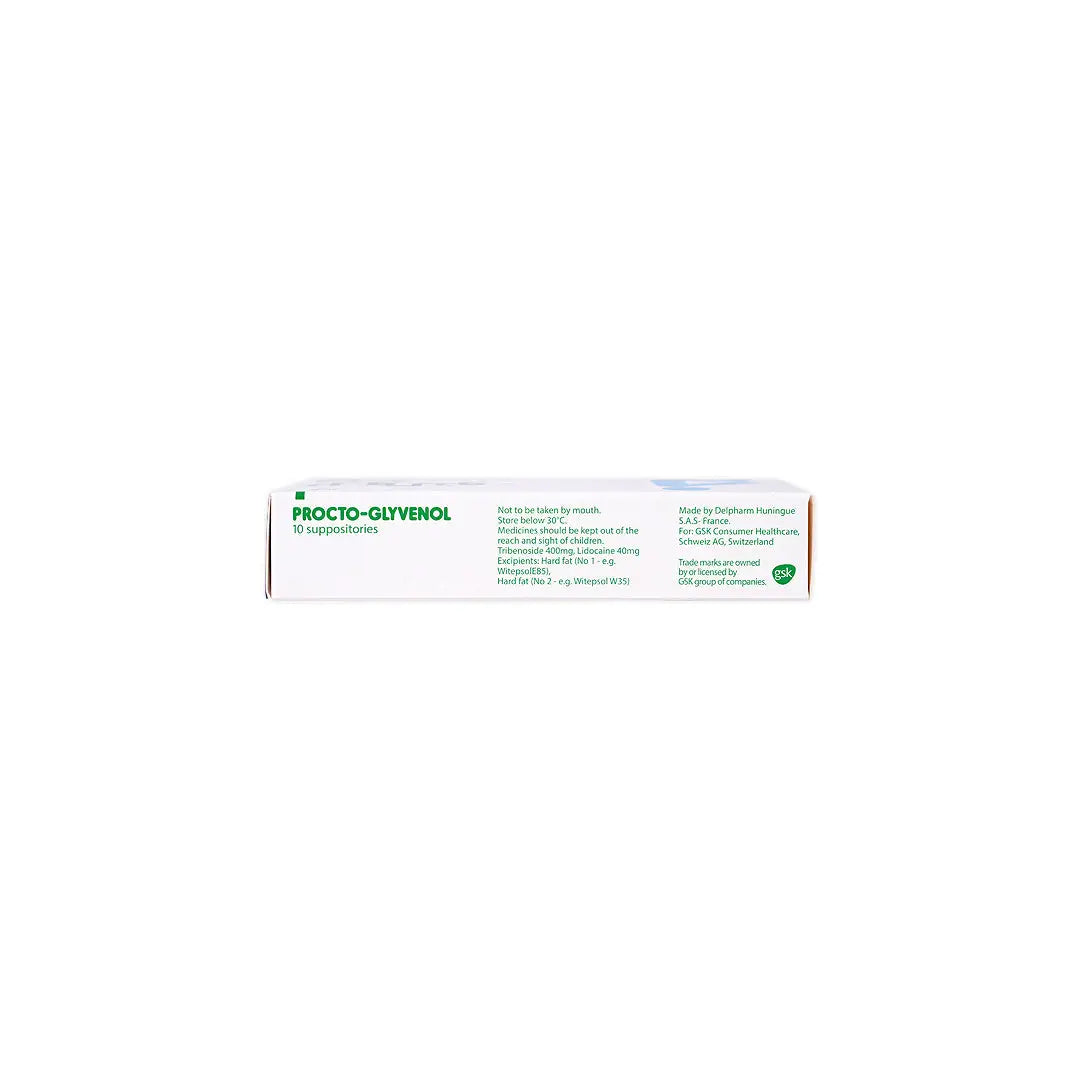 PROCTO GLYVENOL 400MG 10 SUPPO.