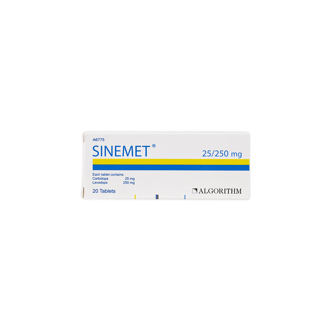 SINEMET 25/250MG 20 TAB