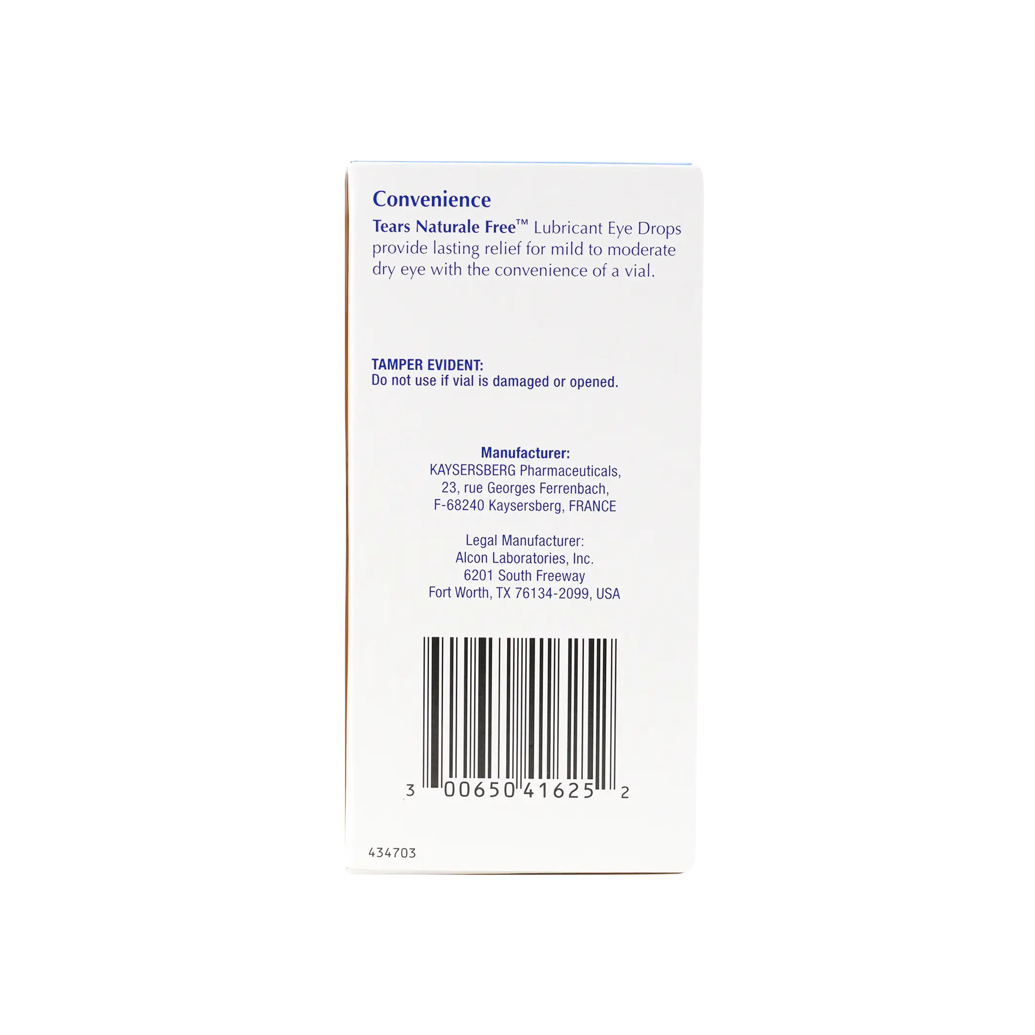 Tears Natural Free Eye Drops 36 Vials