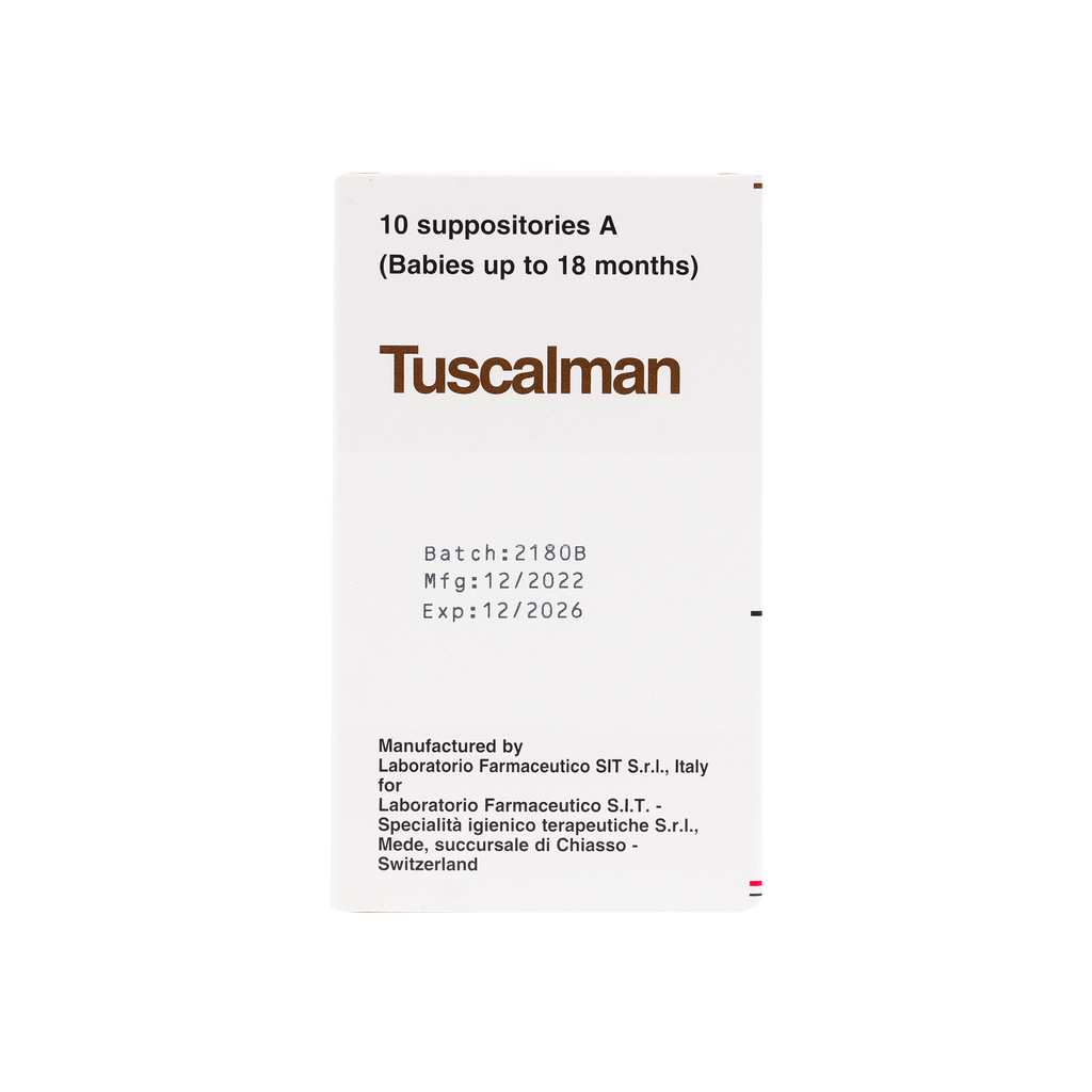 TUSCALMAN A 10 SUPPOSITORIES