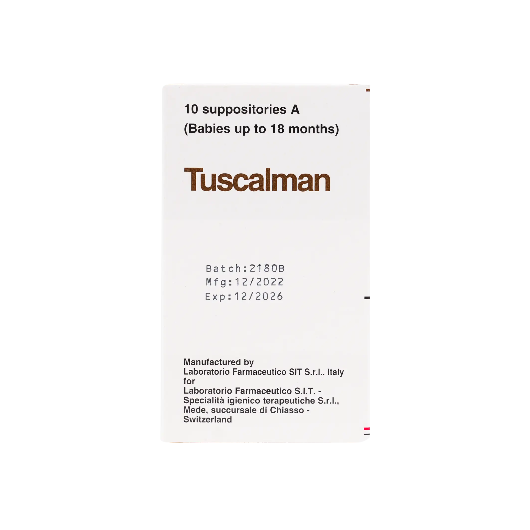 TUSCALMAN A 10 SUPPOSITORIES