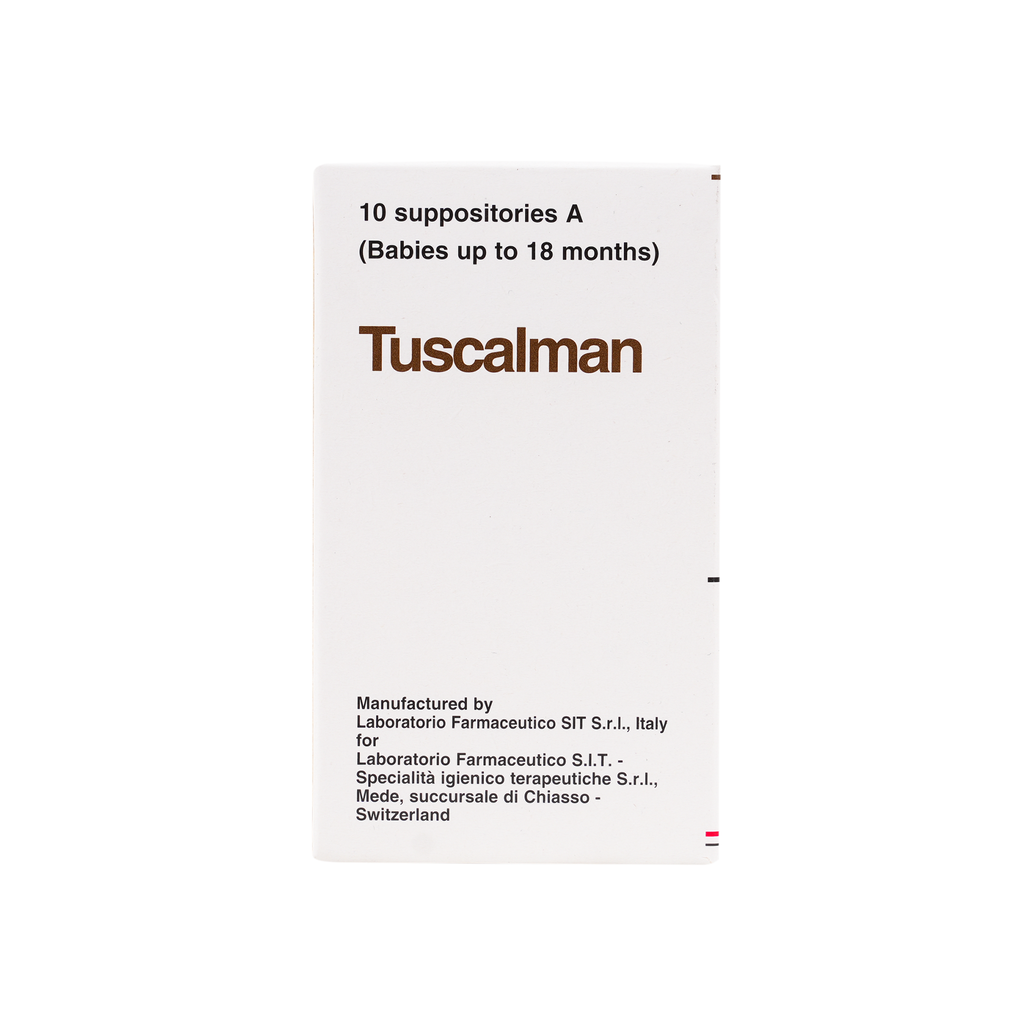 TUSCALMAN A 10 SUPPOSITORIES