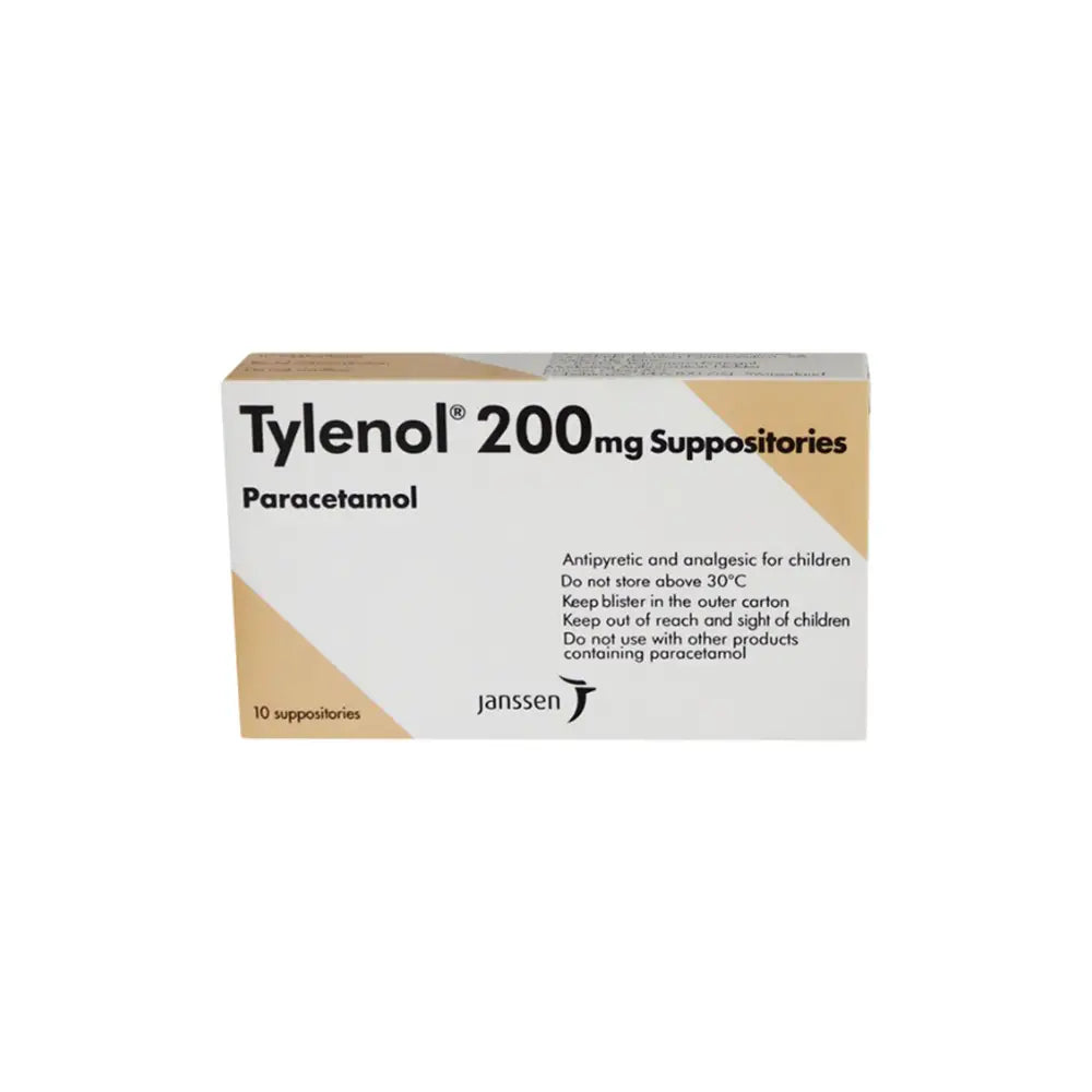 Tylenol 200Mg 10 Supp.