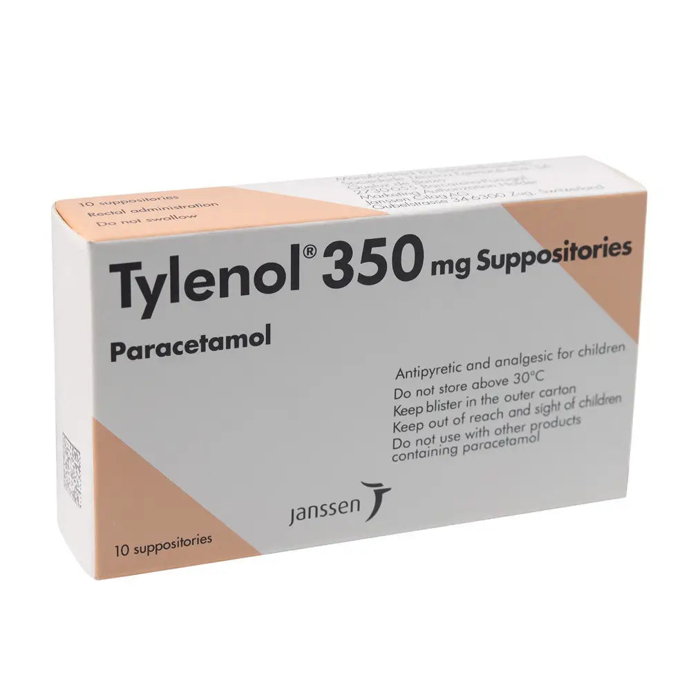 14928-Tylenol 350Mg 10 Supp.