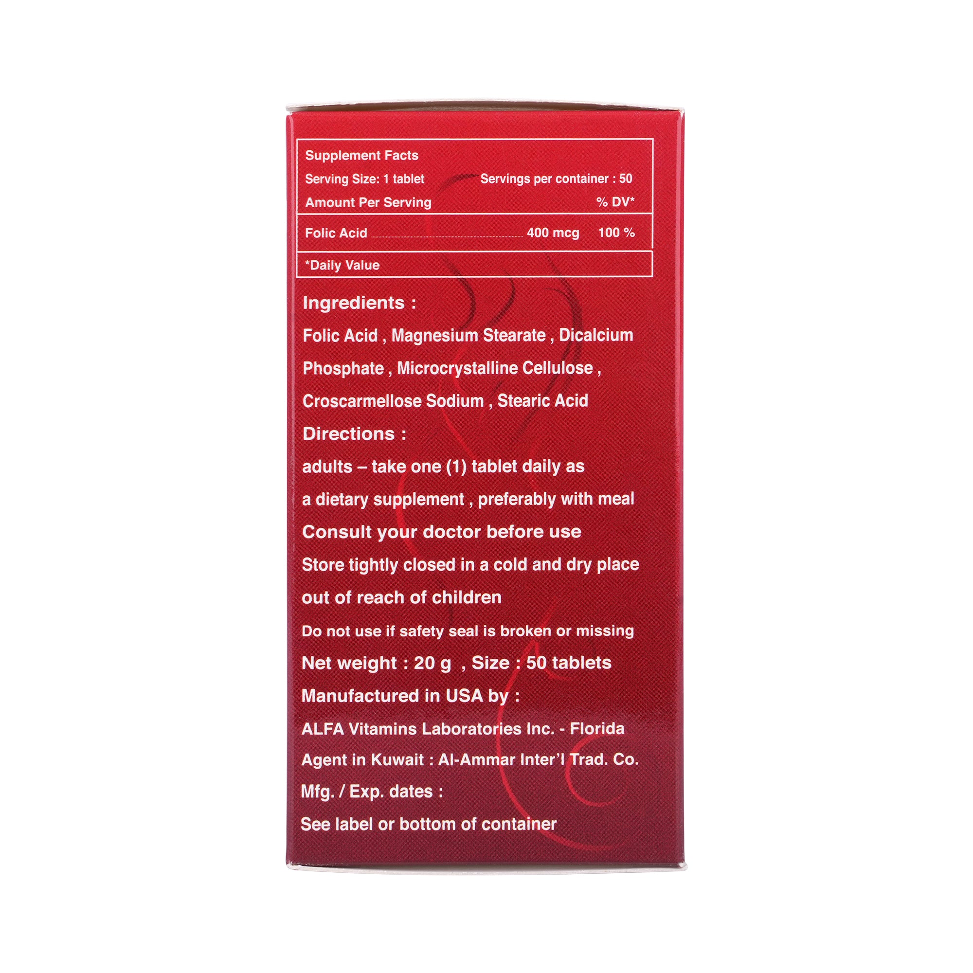 14945-Ultra Folic Acid 50  Tablets +2