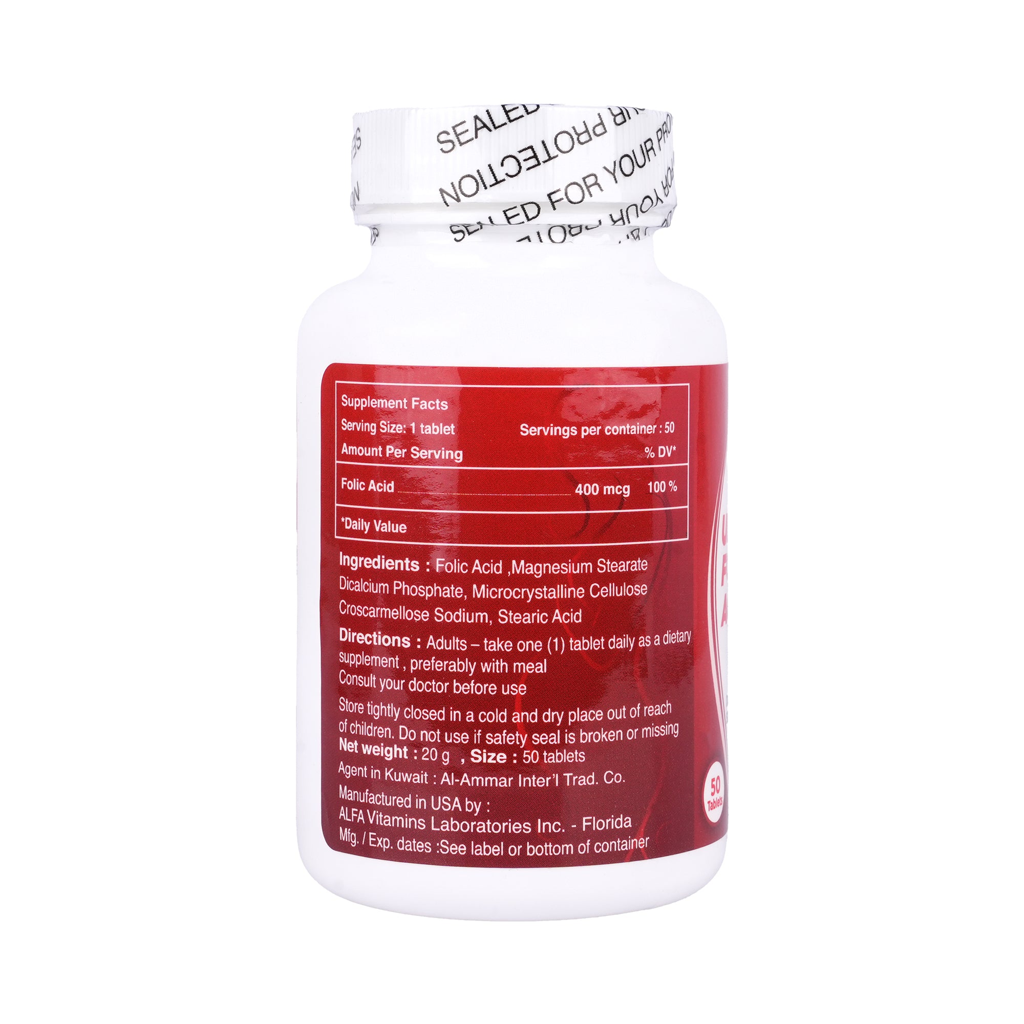 14945-Ultra Folic Acid 50  Tablets +6