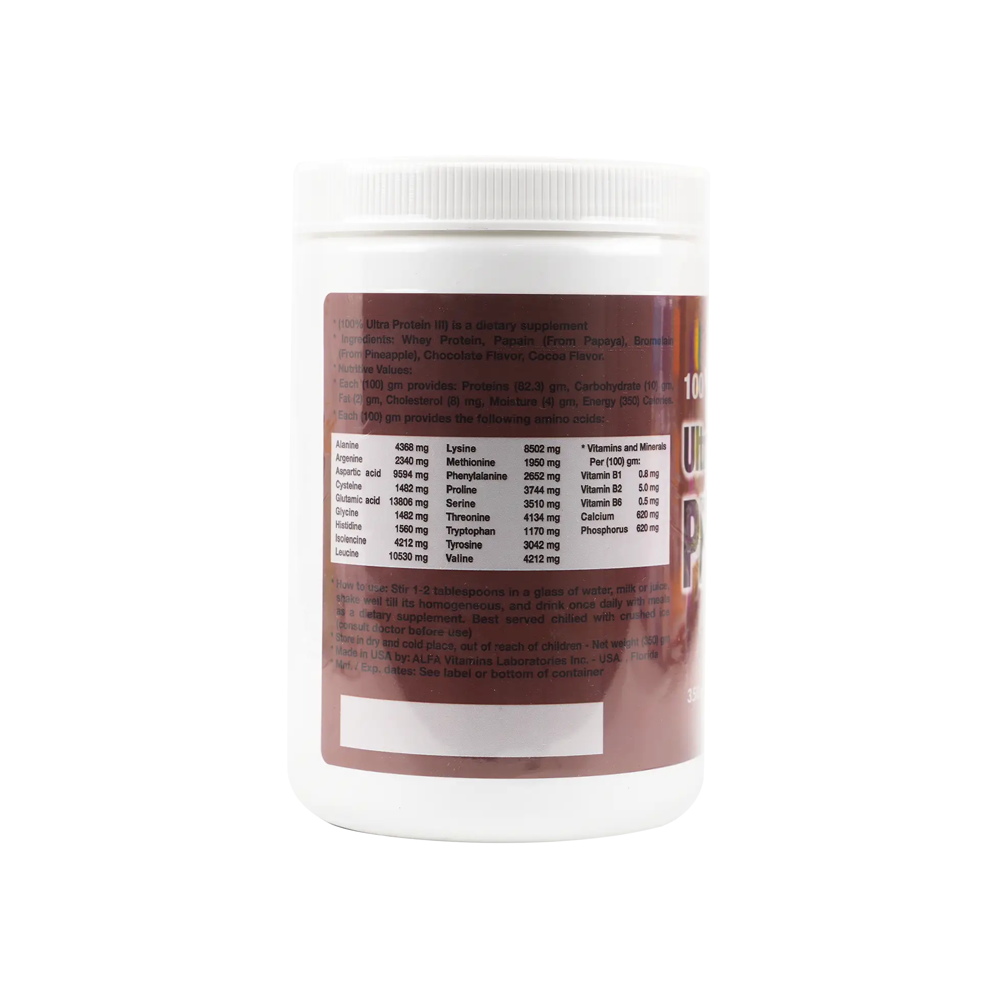 Ultra Protein Chocolate 350 Gm