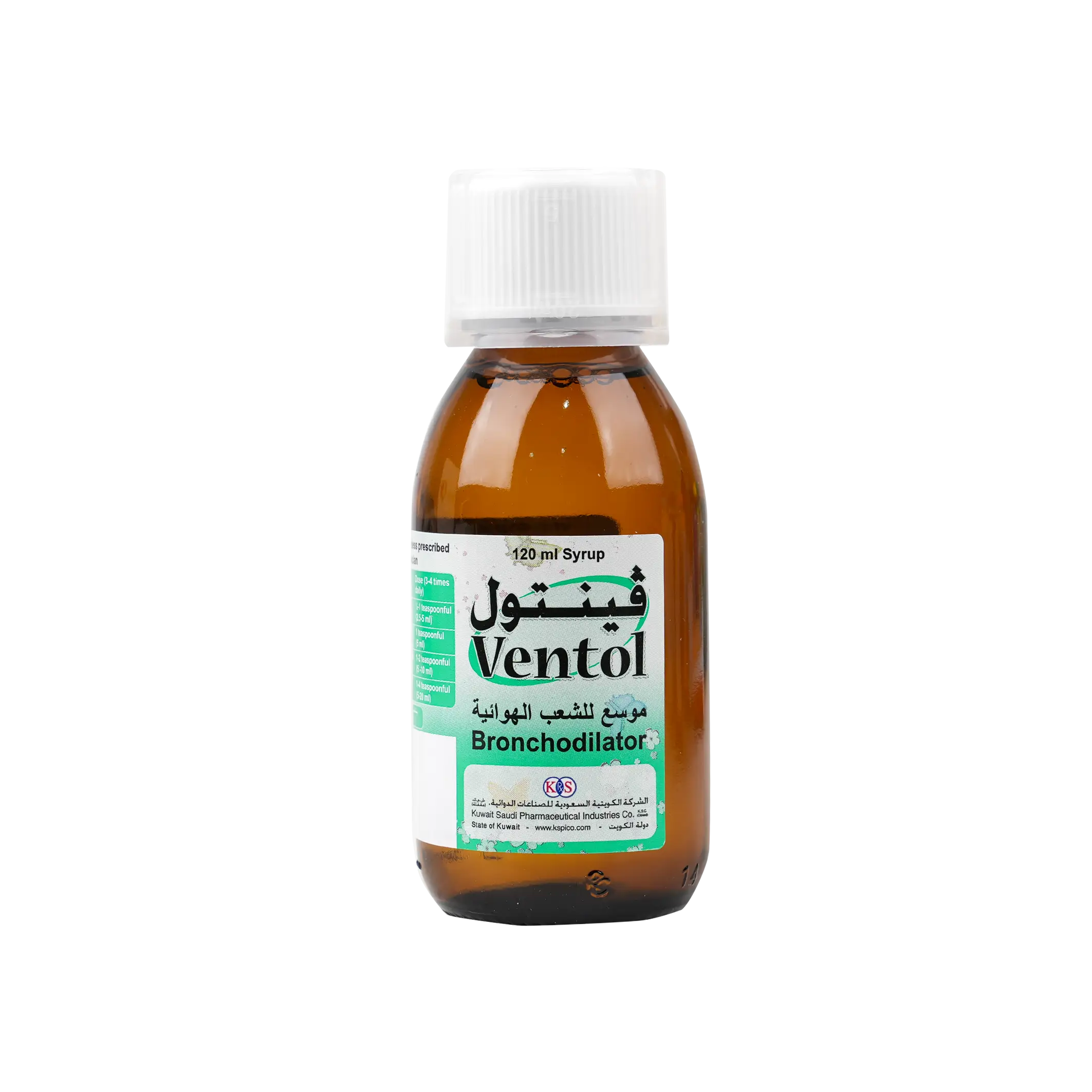 Ventol Syrup 2Mg/5Ml 120 Ml