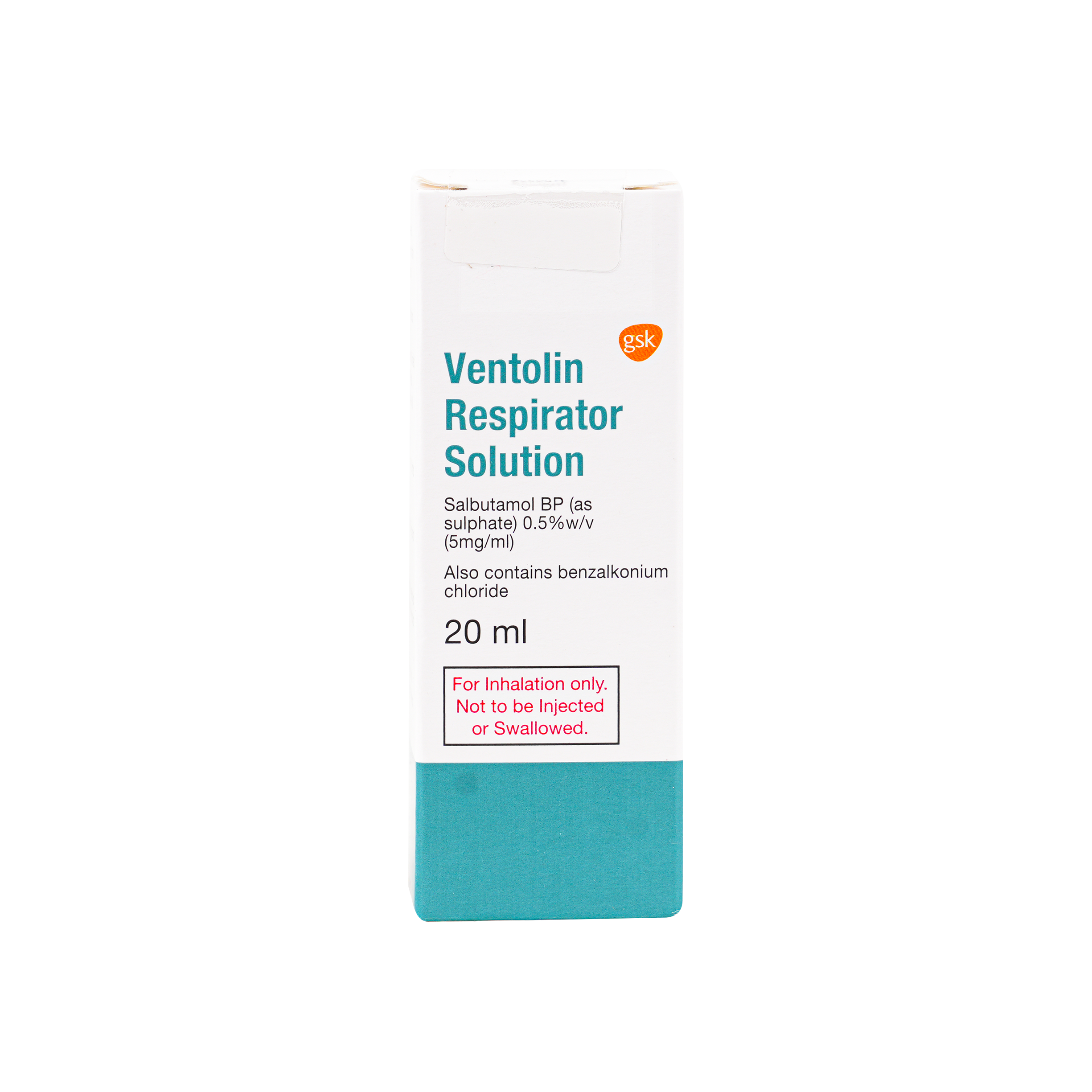 VENTOLIN RESPIRATOR SOLN. 20 ML