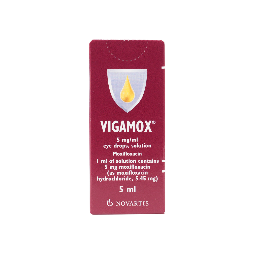 VIGAMOX 0.5% EYE DROPS 5ML