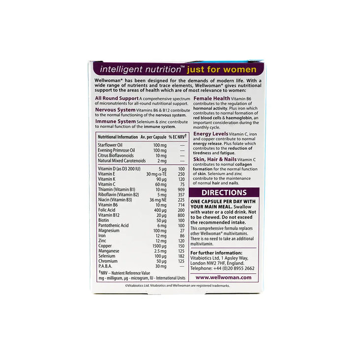 15205-Vitabiotics Wellwoman  30 Cap +3