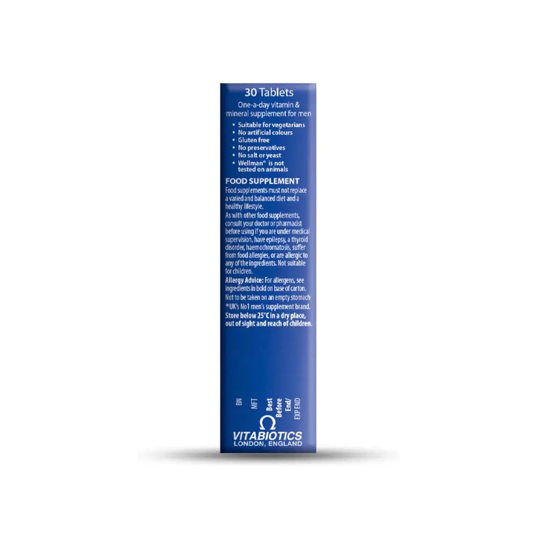 VITABIOTICS WELLMAN 30 TABLETS